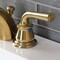 Kingston Brass Mini-Widespread Bathroom Faucet with Pop-Up Drain, Brushed Brass KB957RXLSB - alternate 2